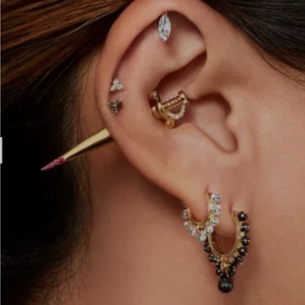 Maria Tash Rose Gold Dagger Earring - Picture 2 of 2